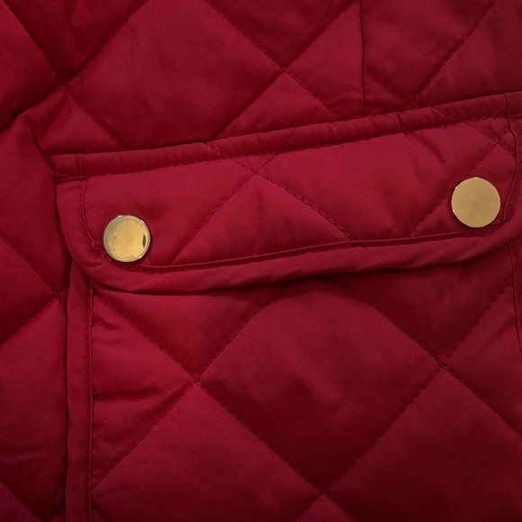 St. John's Bay Vibrant Red Quilted Vest - Picture 4 of 5